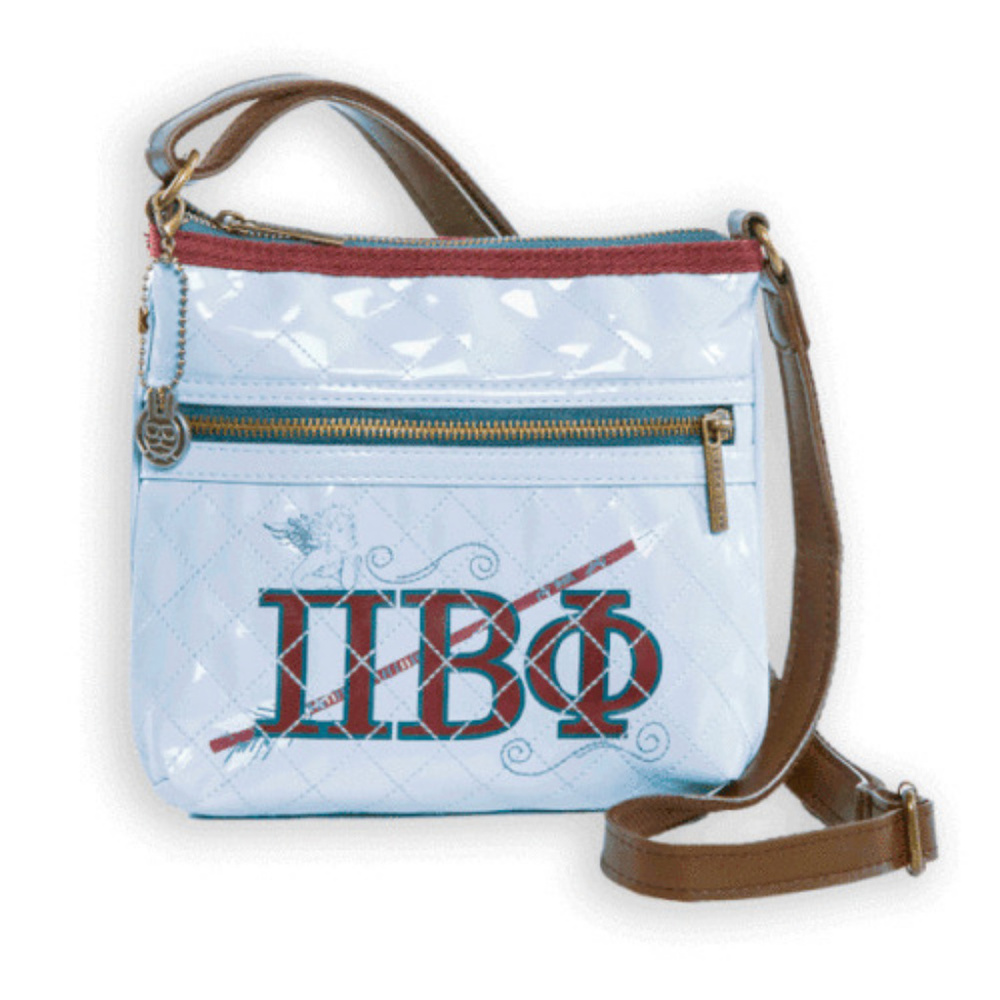 PI BETA PHI CROSS BODY BAG PURSE Leather Strap